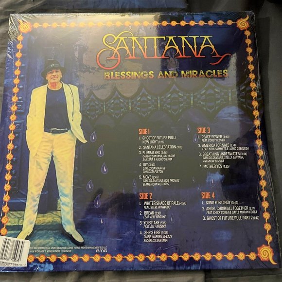 Santana Blessings And Miracles 2-LP ~ Exclusive Tri-Color Vinyl ~ New/Sealed! - Picture 2 of 2